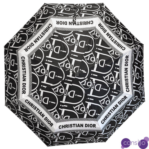 Зонт раскладной CHRISTIAN DIOR дизайн 009 Черный цвет