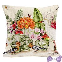 Декоративная подушка Hoopoes and Flowers Pillow