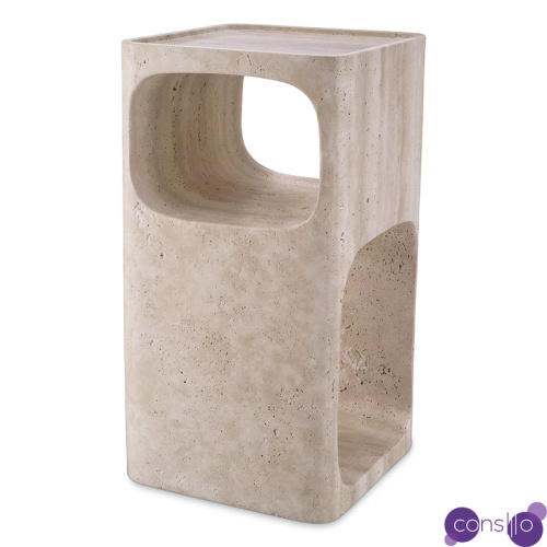 Приставной стол Eichholtz Side Table Adler Travertine