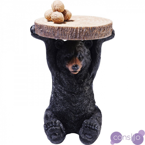 Приставной столик дизайнерский с фигурной ножкой 36 см Bear