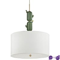 Подвесной светильник с декором в виде кактуса из керамики Opuntia D45 см