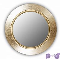 Золотое зеркало круглое настенное FASHION ELEGANT