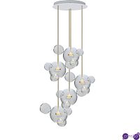 Подвесной дизайнерский светильник Bolle by Giopato & Coombes (5 плафонов, круглый)