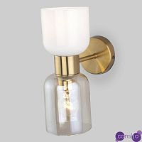 Бра Light maker studio Sconce white and smok brass