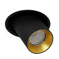 Встраиваемый поворотный светильник LeDron EVA DANNY MINI Black-Gold