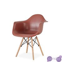 Стул-кресло DAW Eames by Vitra (коричневый)