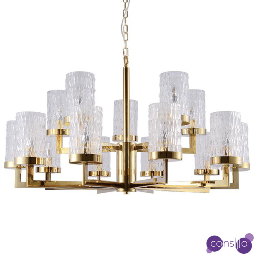 Люстра Estebe Glass Gold Chandelier 14