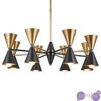 Люстра CAIRO CHANDELIER BLACK AND GOLD
