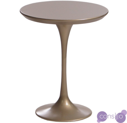 Приставной столик круглый коричневый Apriori T