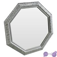 Зеркало серебряное восьмиугольное с декором Sparkle Silver