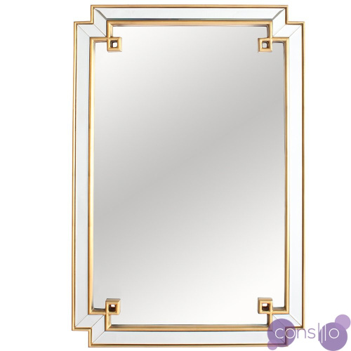 Зеркало венецианское золотое прямоугольное Астрид Голд