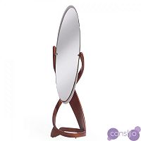 Зеркало напольное деревянное овальное орех Virtuos