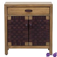 Комод Braided Leather Wood Chest of Drawers M