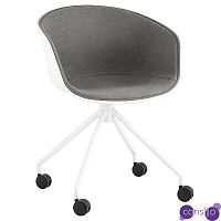 Офисное кресло из пластика с мягким сиденьем Eggshell Grey