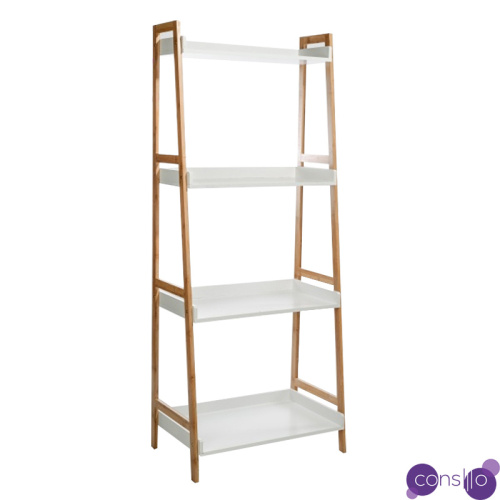 Стеллаж Stockholm White & Beige Wide