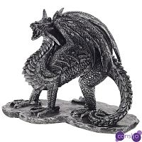 Декоративная статуэтка Дракон Dragon Black Silver Statuette