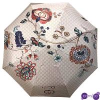 Зонт раскладной GUCCI дизайн 025 Бежевый цвет