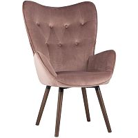 Кресло Ingrit пыльно-розовый велюр