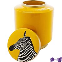 Ваза с крышкой Yellow Zebra