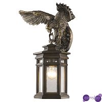 Золотисто-коричневый уличный светильник с фигурой орла ANIMAL LANTERN