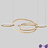 Люстра Horizontal Gold Oval Rings Chandelier