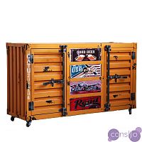 Комод Orange chest of drawers vintage Sea Container
