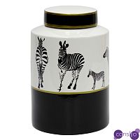 Ваза Zebra Vase white and black 26