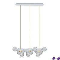 Подвесной дизайнерский светильник Bolle by Giopato & Coombes (3 плафона, прямоугольное крепление)