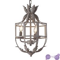 Люстра Rustic 3-Light Metal Cage Grey Pendant Lamp