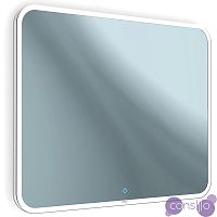 Зеркало в ванную с подсветкой белое 80х80 см Vanda-35