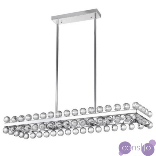 Sacramento Transparent Balls Rectangle Chandelier