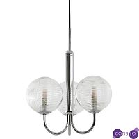 Современная люстра Perforated Glass 3 лампы Хром