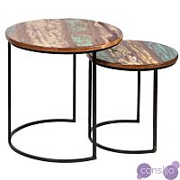Набор приставных столиков Antique Wood Side Table