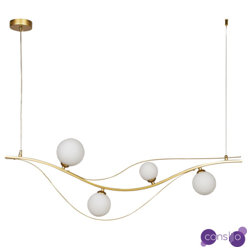 Люстра изогнутой формы Golden Pearl
