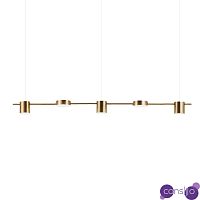 Подвесной дизайнерский светильник Linea by Light Room ( 5 плафонов, золотой )