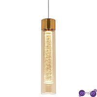 Подвесной светильник золото Sparkling Bubbles Tube Gold Amber Hanging Lamp