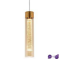Подвесной светильник золото Sparkling Bubbles Tube Gold Amber Hanging Lamp