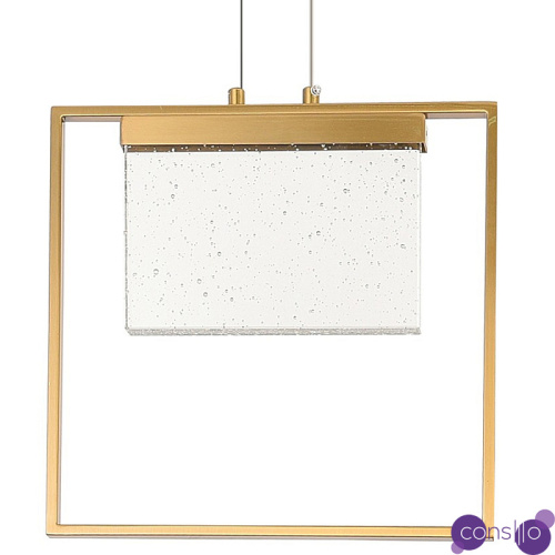 Подвесной геометрический светильник со стеклом Rectangle Geometry Glass Chandelier