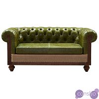 Диван Deconstructed Chesterfield Sofa double green leather
