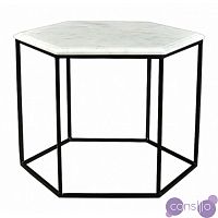 Кофейный столик Hexagon White Marble