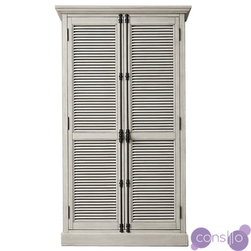 RH Shutter Double-Door Cabinet Шкаф с реечными дверями светлый дуб