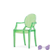 Стул-кресло Louis by Kartell (прозрачный/зеленый)