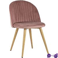 Стул Miruna Chair Пыльно-Розовый Велюр