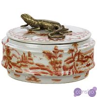Шкатулка Box Bronze Lizard Chinoiserie