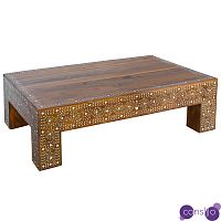 Кофейный стол Wooden Bone Inlay Coffee Table