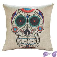 Декоративная подушка Skull multi color