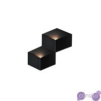 Настенный светильник копия Fold 4201 by Vibia (2 плафона, черный)