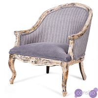 Кресло French Provence ArmChair violet antic