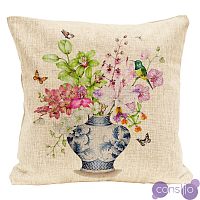 Декоративная подушка Orchids and Iris Pillow