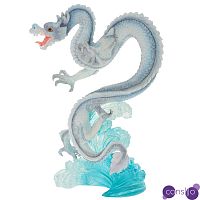 Декоративная статуэтка Дракон White Blue Water Dragon Statuette
